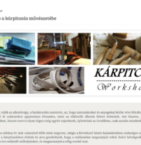 Kárpitos workshop